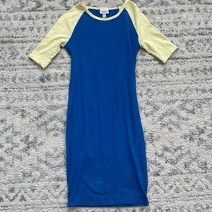 Lularoe fitted jersey dress in good condition. Size xxs